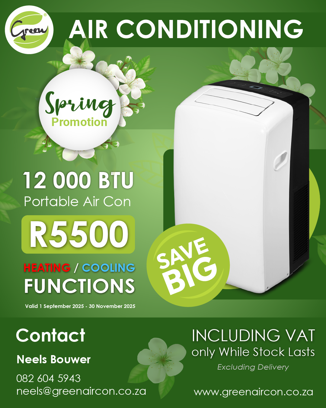 Green Air Conditioning Special 617