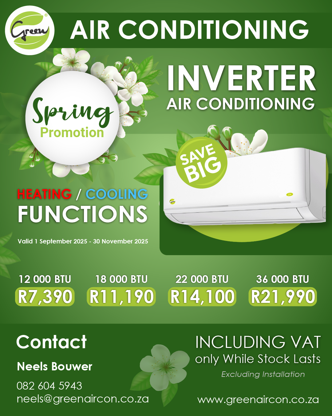 Green Air Conditioning Special 616